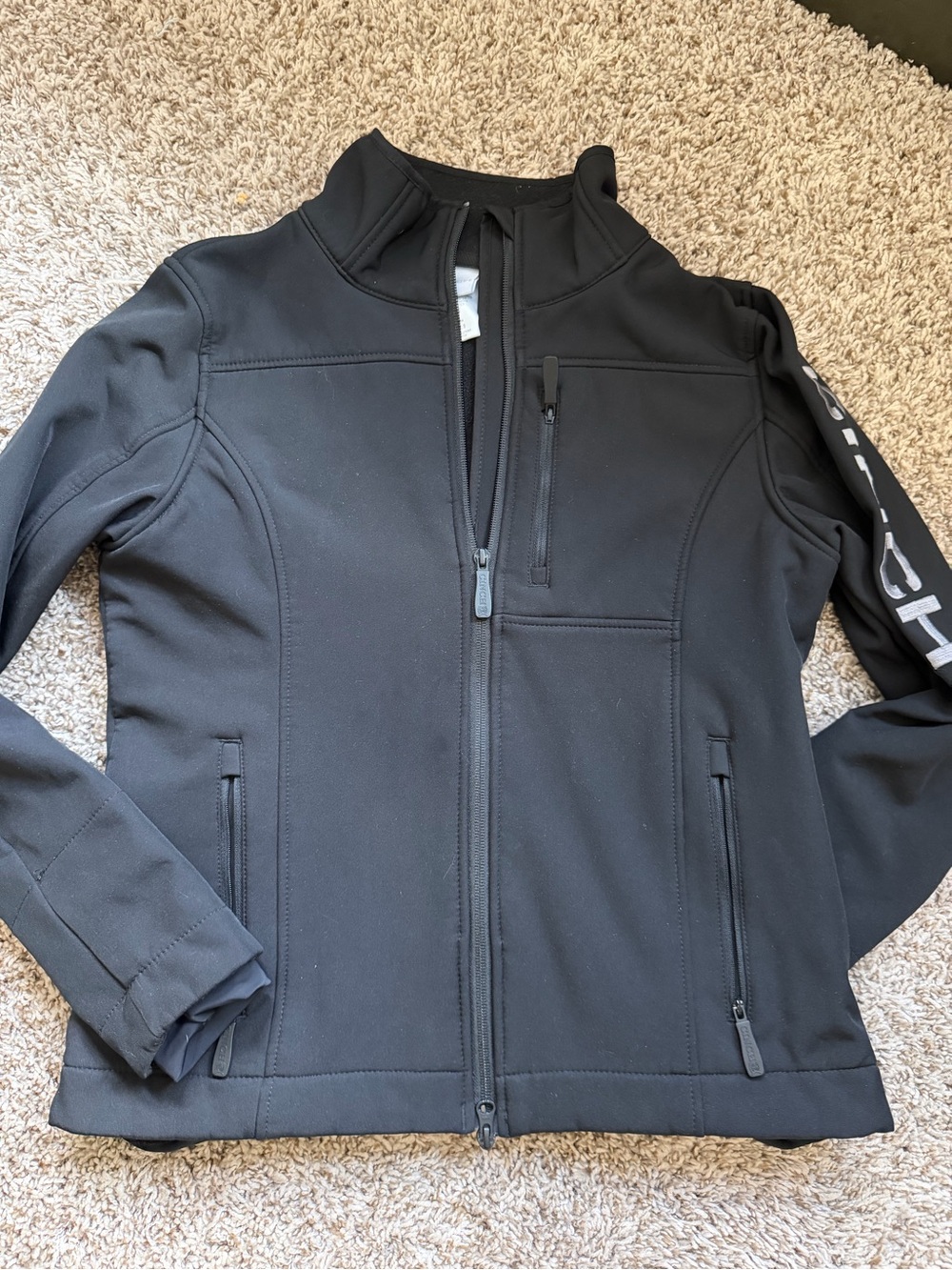 Cinch Black Full-Zip Softshell Utility Jacket (concealed carry)